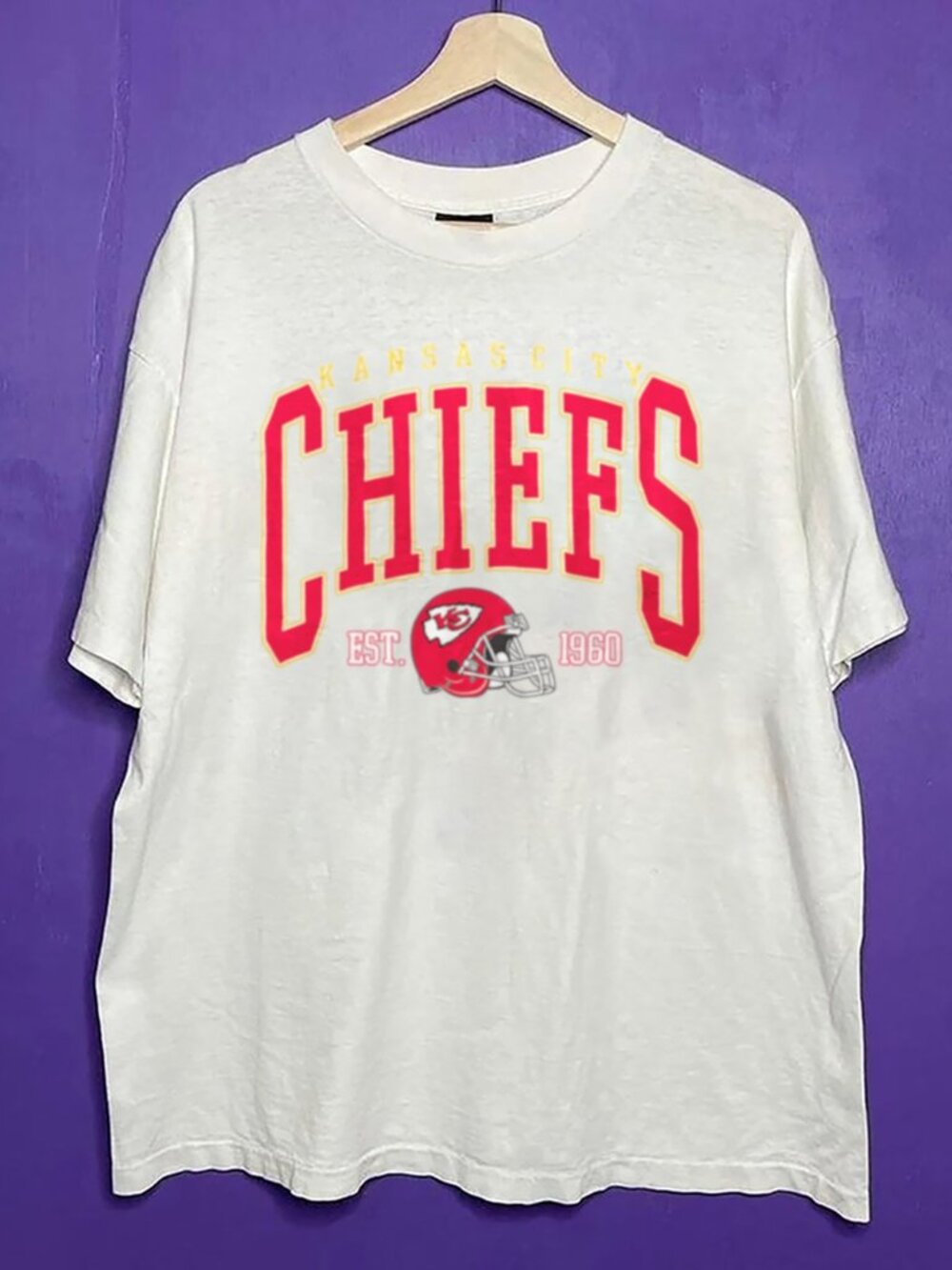 Vintage Kansas City Chiefs Logo Unisex Shirt, Retro NFL KC Chiefs Football Shirt